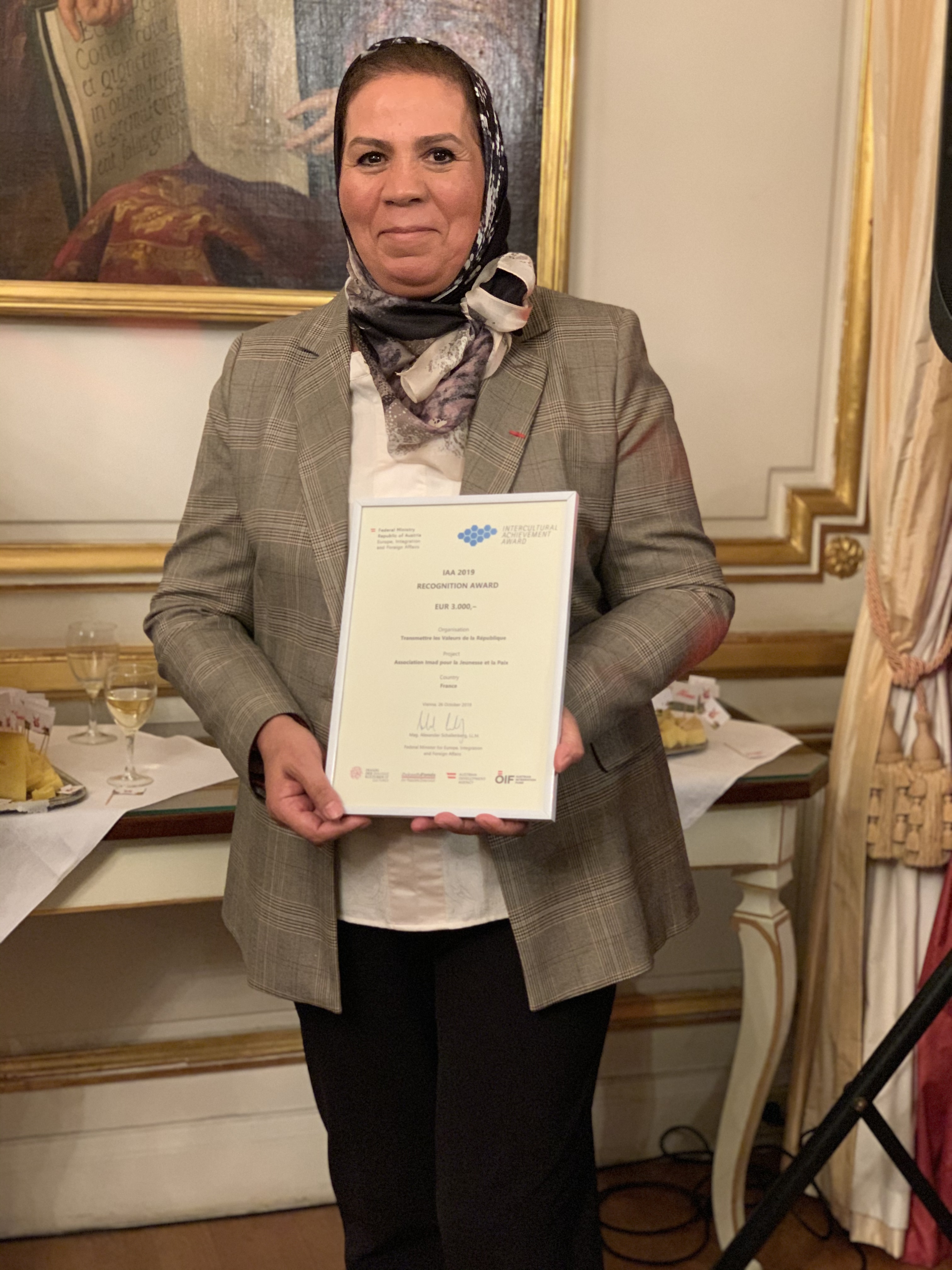 Prix Intercultural Achievement Award 2019